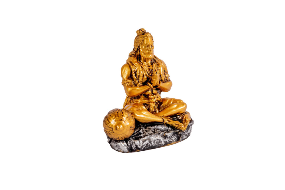Mahabali Hanumanji Gold Idol - Image 3